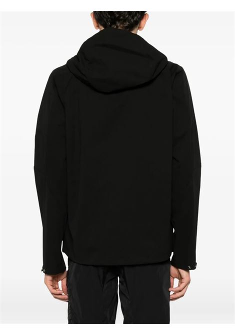 pro-teck hooded padded jacket man black C.P. COMPANY | 19CMOW006A-110264A999